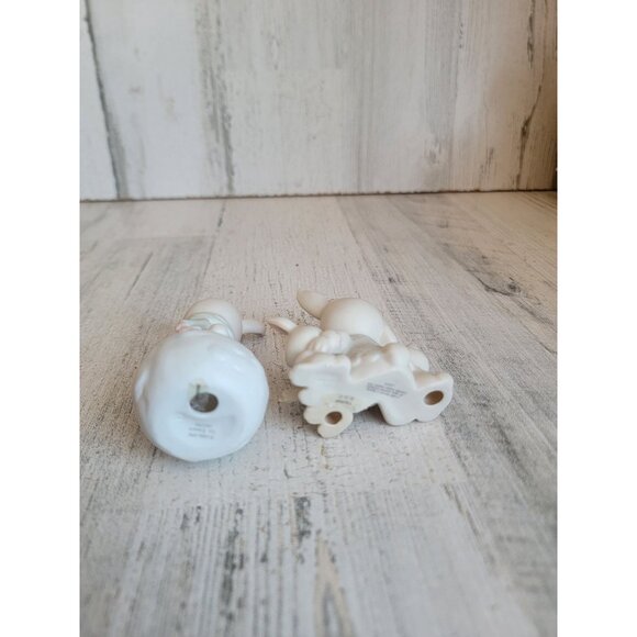 Enesco some bunny's sleeping snowbunny Xmas figure set decor - Picture 4 of 4